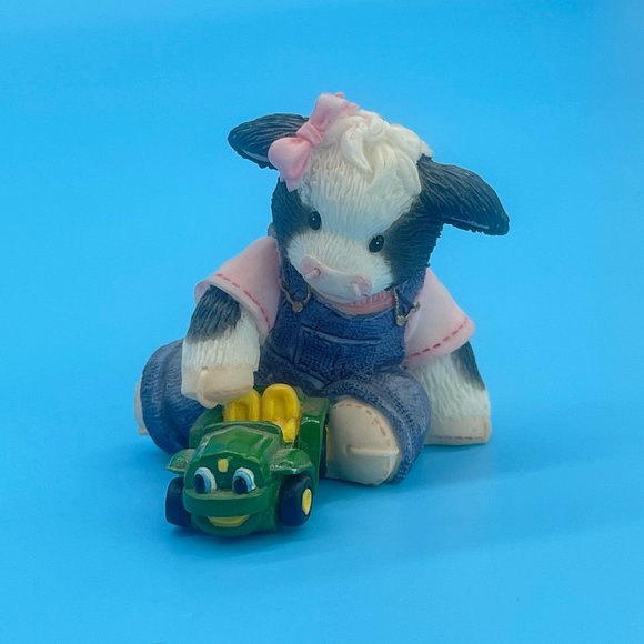 Mary’s Moo Moos John Deere Cow Figurine "A Car Built For Moo!" #67456 - Picture 1 of 7